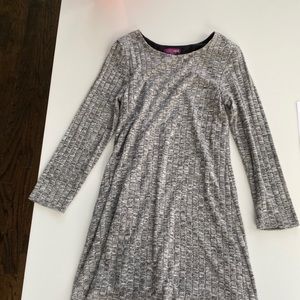 grey long sleeve dress